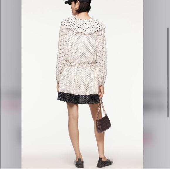 Zara Studio POLKA DOT MINI DRESS LIMITED EDITION - Picture 4 of 7